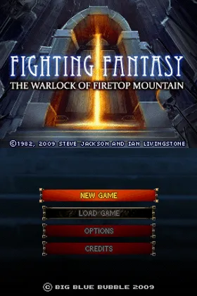 Fighting Fantasy - The Warlock of Firetop Mountain (USA) screen shot title